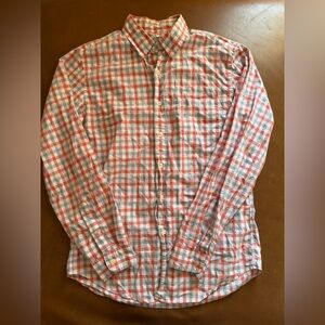 J. Crew Casual Red and Blue Plaid Shirt